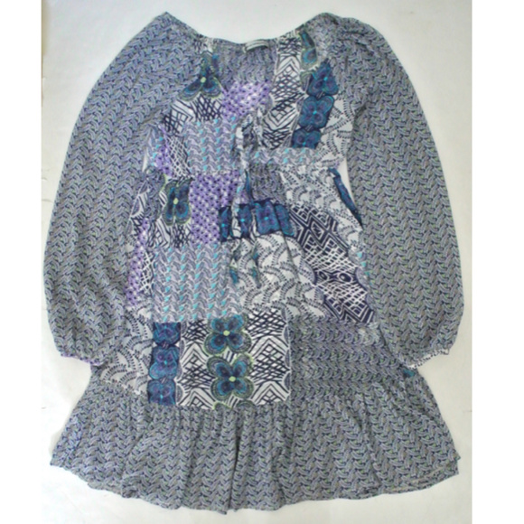 MAILLE DESMOISELLES patchwork print dress - Picture 3 of 5